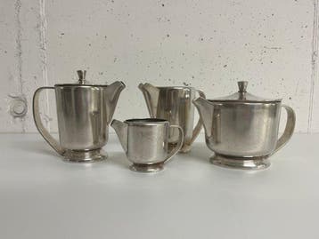 Broggi Milano - Gio Ponti - Koffieservies (4) - Zilveren