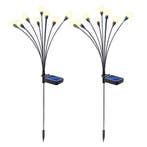 Nexxt Solar tuinlampen set - Vuurvliegjes Effect - Zwart, Verzenden, Nieuw