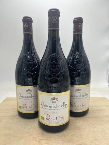 2020 Domaine LOr de Line - Châteauneuf-du-Pape - 3 Magnums, Nieuw