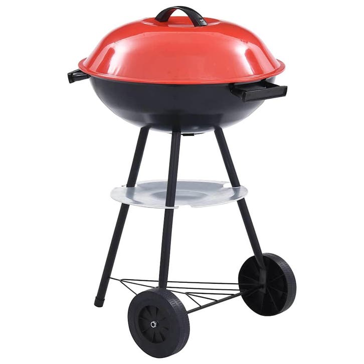 vidaXL Kogelbarbecue houtskool met wieltjes XXL 44 cm, Tuin en Terras, Houtskoolbarbecues, Nieuw, Verzenden
