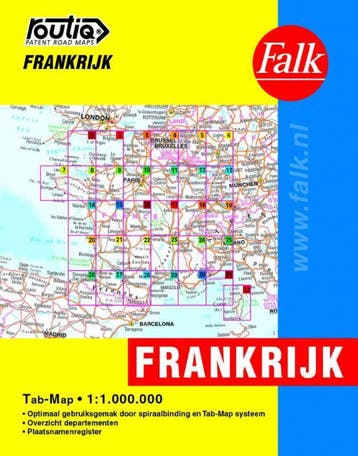Routiq Frankrijk tab map - Falk 9789028715059, Verzenden, Gelezen, Falk