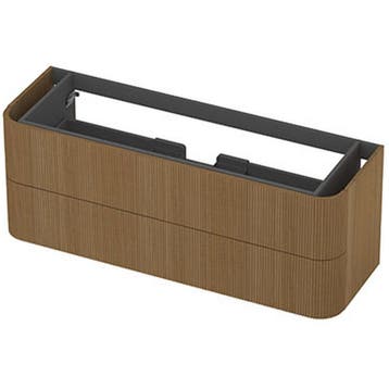 INK - Afgeronde Onderkast Fineer 2 Laden Softclose met, Ophalen of Verzenden, Nieuw