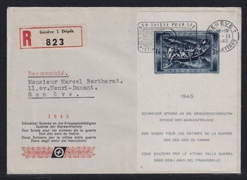 Zwitserland 1945 - Zwitserland Bl. 11, blok, Gestempeld