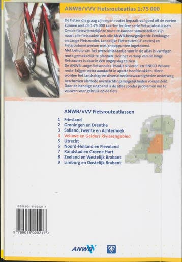 Veluwe en Gelders rivierengebied / ANWB lange fietsronde, Boeken, Verzenden, Gelezen