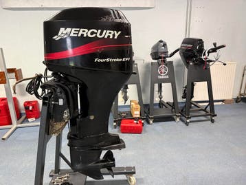 Mercury 60 pk EFI 4 takt  Langstaart, Ophalen, Gebruikt, Viertaktmotor, 30 pk of meer