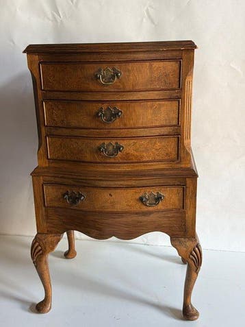 Meuble dappui - Antiek Burrwood Serpentine, Kast - - Hout