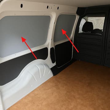 Complete set zij- en portierbescherming 5mm grijs – VW Caddy, Ophalen of Verzenden