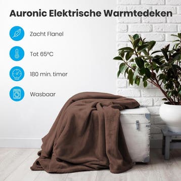 2dekans | Auronic Elektrische Warmtedeken - Bovendeken - 2, Ophalen of Verzenden, Zo goed als nieuw