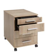 Rechthoek bureau Executive, 210 x 90 cm, midden eiken, Overige plaatsen, Ophalen of Verzenden, Nieuw in verpakking, Bureau