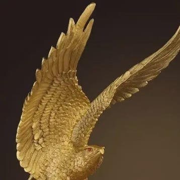 Vintage Koperen Adelaar Ornament met Spreide Vleugels - Luxe, Verzenden, Nieuw