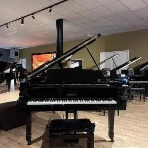 Yamaha C7 vleugel, Gebruikt, Zwart, Vleugel, Hoogglans