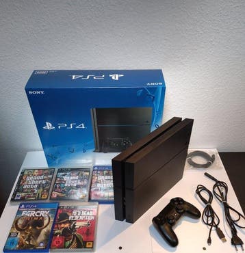 Sony - Playstation 4 (PS4) - 500Gb - 2015 - JetBlack - 5, Nieuw