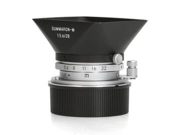 Leica Summaron-M 28mm F5.6 zilver (11695) - 2 jaar garantie, Ophalen of Verzenden, Zo goed als nieuw, Leica