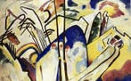 Wassily Kandinsky - “Komposition 4, 1911”. Gesigneerd in de