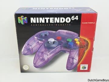 Nintendo 64 / N64 - Controller - Clear Purple - Boxed, Spelcomputers en Games, Verzenden, Gebruikt