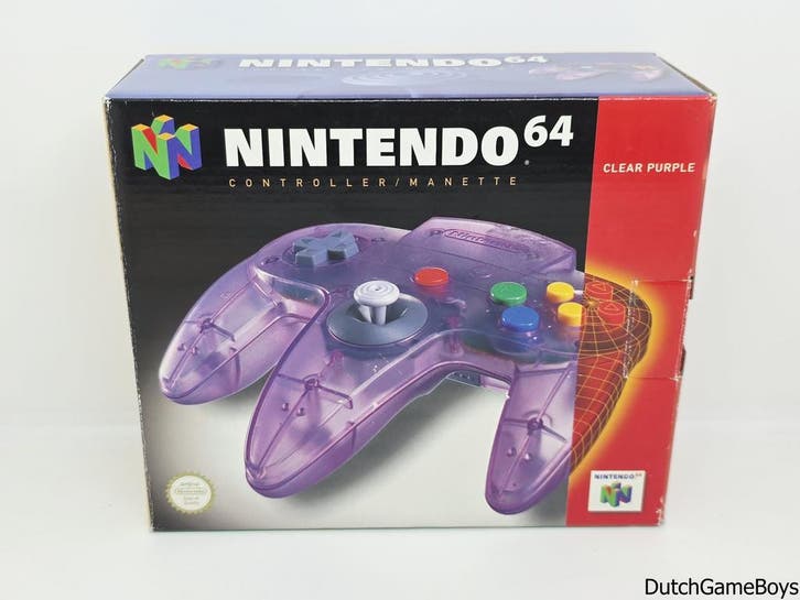 Nintendo 64 / N64 - Controller - Clear Purple - Boxed, Spelcomputers en Games, Spelcomputers | Nintendo 64, Gebruikt, Verzenden