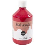 Acrylverf Glossy, primair rood, 500 ml/ 1 fles, Nieuw