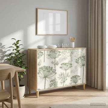 vidaXL Dressoir GOTHA Sonoma 102 x 33 x 75 cm Bewerkt hout, Verzenden, Nieuw, Overige houtsoorten, Minder dan 50 cm