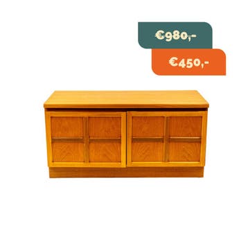 Tv-meubel |Vintage | Nathan Squares |  4228, Huis en Inrichting, Kasten | Televisiemeubels, Minder dan 50 cm, 75 cm of meer, Mid-Century