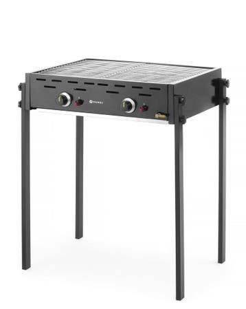 HENDI | Roast-Master Pro Zwart Gasbarbecue | 11,6kW | 790x56, Ophalen of Verzenden, Nieuw in verpakking