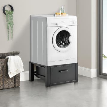 Wasmachine sokkel verhoger met lade 63x54x31 tot 150 kg zwar, Verzenden, Nieuw