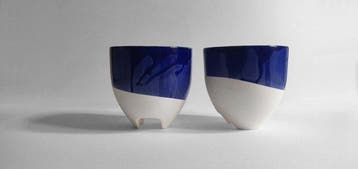 Clémence Birot - Kom (2) - Biscuit porselein - Geta - Set, Antiek en Kunst