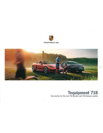 2017 PORSCHE 718 BOXSTER | 718 CAYMAN TEQUIPMENT BROCHURE, Boeken, Nieuw, Porsche, Author