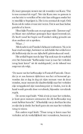 Before the coffee gets cold / Voordat de koffie koud wordt /, Boeken, Verzenden, Zo goed als nieuw, Toshikazu Kawaguchi
