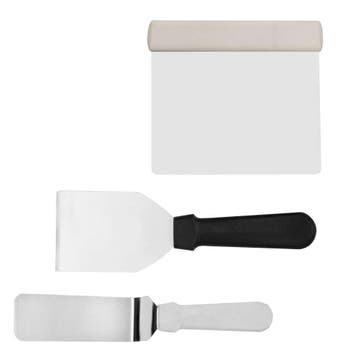GGM Gastro | Patisserieset - rvs - 3-delig - 1 paletmes, 1 |, Verzenden, Nieuw