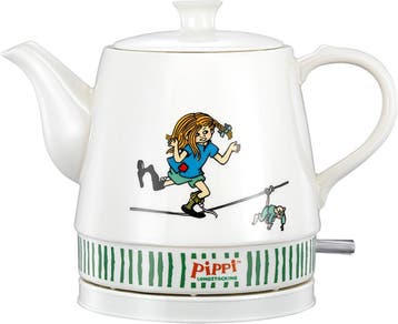 Pippi Langkous keramische Waterkoker - 0,8 Liter - Retro - 2, Verzenden, Zo goed als nieuw