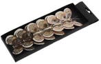 Vlinders Creme en Bruin tinten met clip 8 cm pak 6 stuks, Ophalen of Verzenden, Nieuw