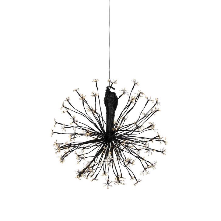 Kerst hanglamp bol zwart 60cm incl. LED met timer IP44 -, Diversen, Kerst, Nieuw, Verzenden
