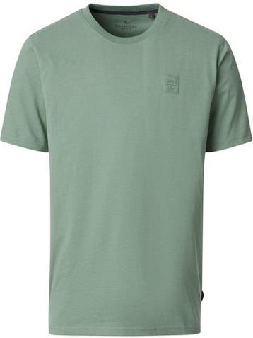 CASAMODA Basis T-shirt Met Logo Jersey 126340011-332 Groen, Verzenden, Nieuw, Groen