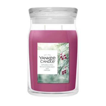 Yankee Candle Sparkling Winterberry Large Jar - 567gr, Ophalen of Verzenden, Nieuw, Overige typen