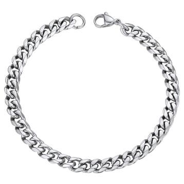 Fako Bijoux - Schakelarmband Gourmet - Cuban Link - Staal -, Verzenden, Nieuw