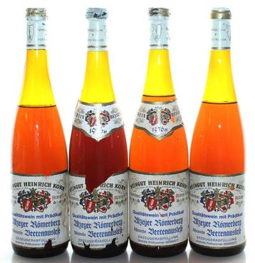 1976 Alzeyer Römerberg Scheurebe Beerenauslese - Weingut, Verzamelen, Nieuw