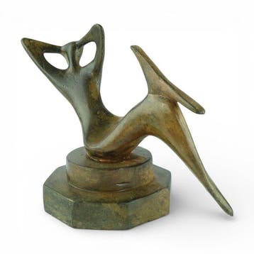 Pierre Chenet (XX-XXI) - sculptuur, Abstract Mermaid - 20 cm