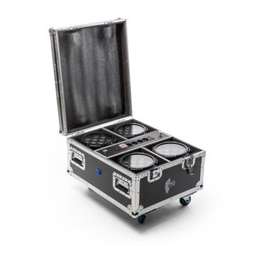 led par accu ip65  - set 4x incl case  POSEIDON 4, Muziek en Instrumenten, Licht en Laser, Ophalen of Verzenden, Nieuw, Licht