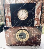 Pendule (2) - Marmer, Metaal - 1920-1930, Antiek en Kunst, Antiek | Klokken