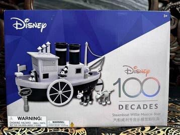 Disney - Modelauto - Steamboat Willie Musical Boat, Nieuw