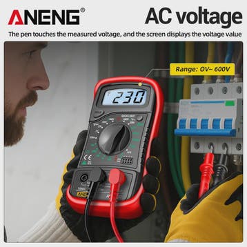 ANENG AN8205C Digitale Multimeter - AC/DC Spanning, Stroom,, Verzenden, Nieuw