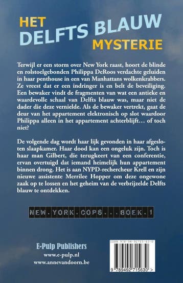 Het Delfts blauw mysterie / New York Cops / 1 9789492715630, Verzenden, Gelezen, Anne van Doorn