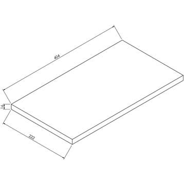 Wiesbaden Alvara Topblad - 40x22cm - Warm Eiken, Ophalen of Verzenden, Nieuw