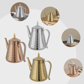 RVS Theepot met Infuser - 1.65L - Anti-Roest - Ideaal voor T, Verzenden, Nieuw