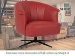 Leren draaifauteuil Embrace - Toledo Ducati (rood) -, Eigentijds, Klassiek, Modern, Romantisch, Nieuw, Ophalen of Verzenden, 75 tot 100 cm