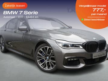 BMW 7 Serie | Zakelijk Leasen vanaf 324,- p/mnd, Nieuw, Financial lease, Lease