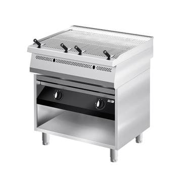 GGM Gastro | Gas watergrill - 22kW - 0,8x0,7m - Gietijzeren, Verzenden