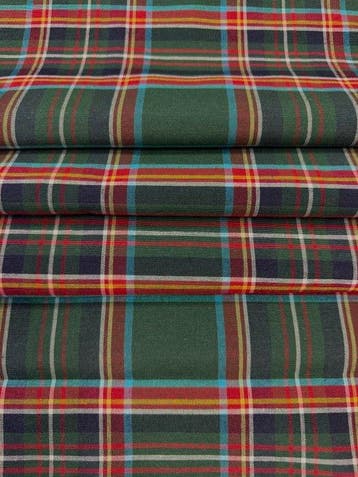 1791Verfijnd tartan, gekleurd in dubbelgaren, met twee