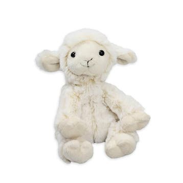 Pluche schaap knuffel - zittend - wit - 19 cm, Verzenden, Nieuw