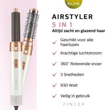 2dekans | Fineza Multifunctionele Krultang - 5 in 1 -, Sieraden, Tassen en Uiterlijk, Uiterlijk | Haarverzorging, Ophalen of Verzenden